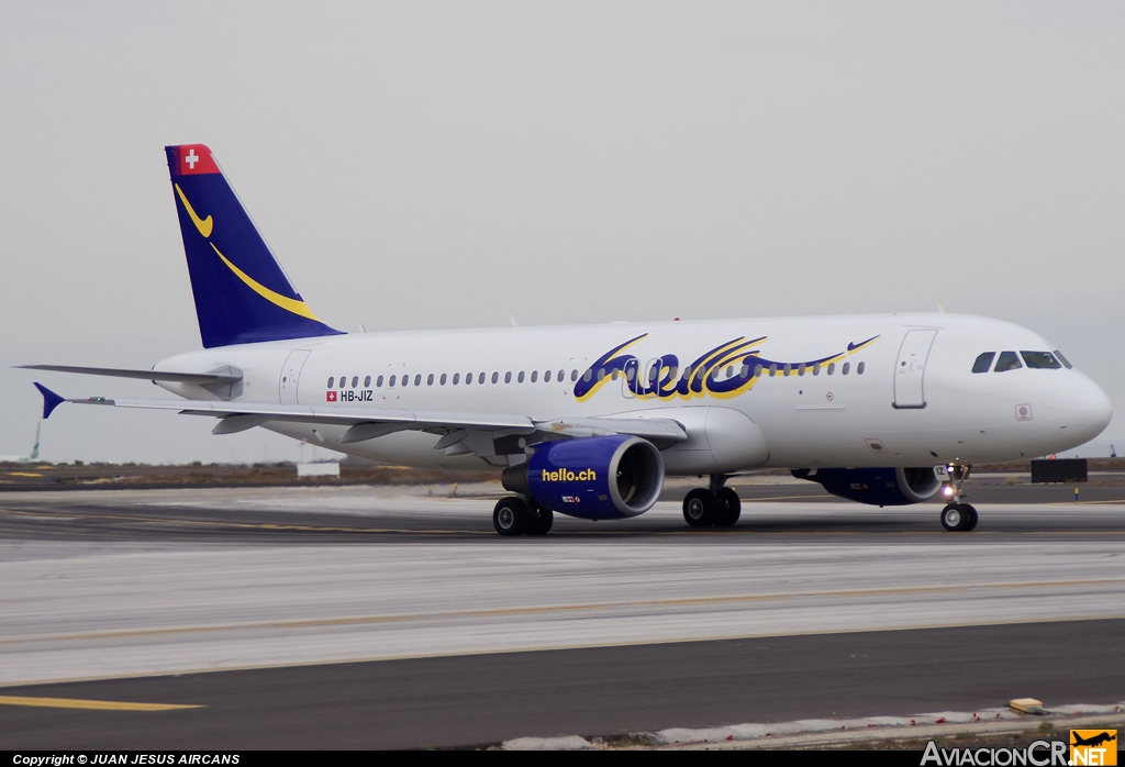 HB-JIZ - Airbus A320-214 - Hello