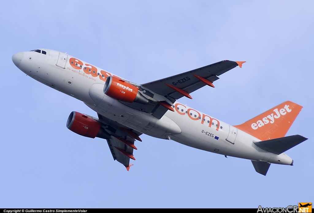 G-EZEG - Airbus A319-111 - EasyJet Airline