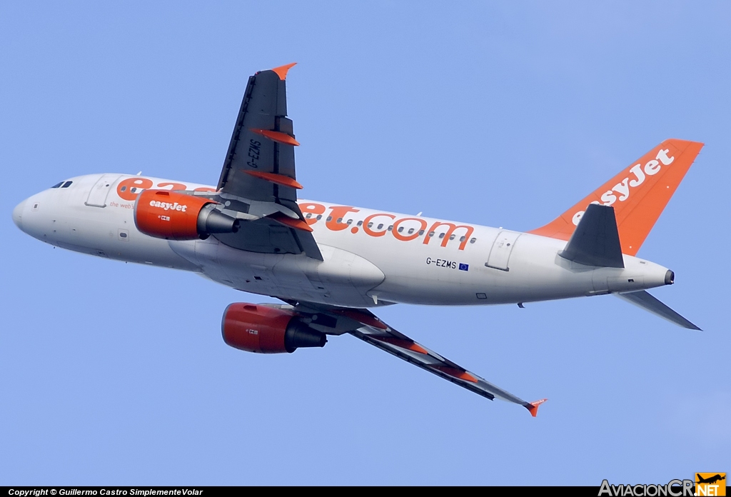 G-EZMS - Airbus A319-111 - EasyJet Airline