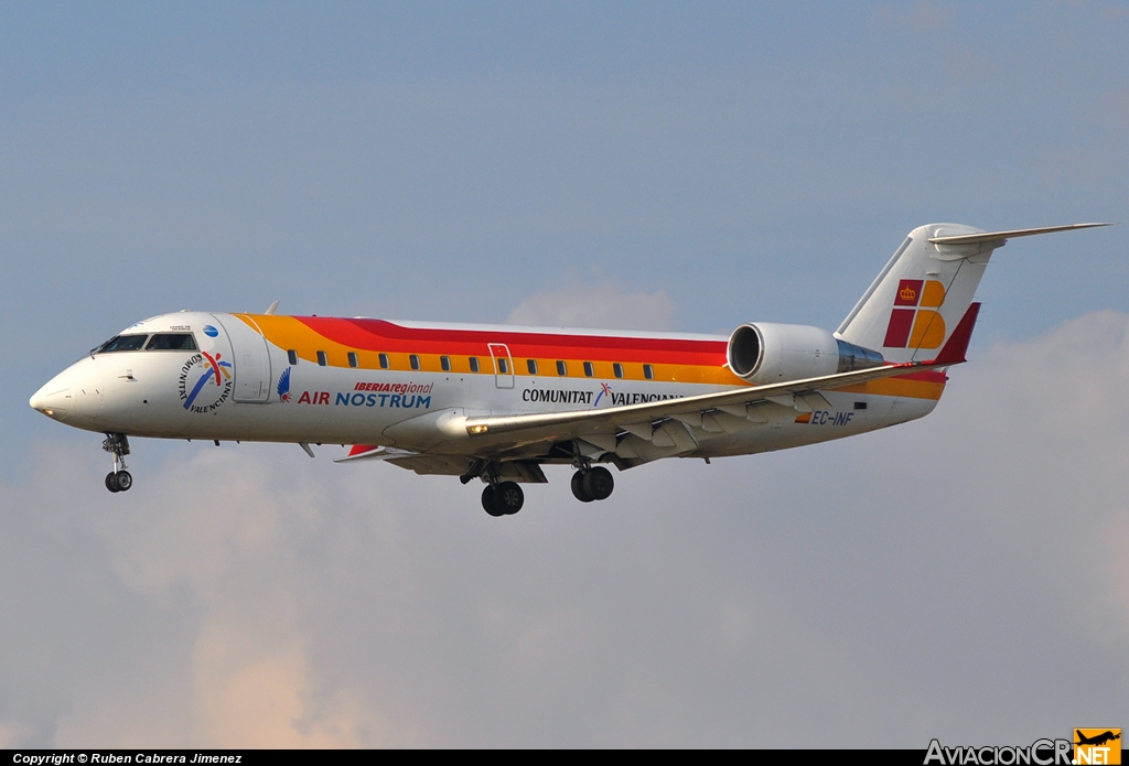 EC-INF - Bombardier CRJ-200ER - Air Nostrum (Iberia Regional)