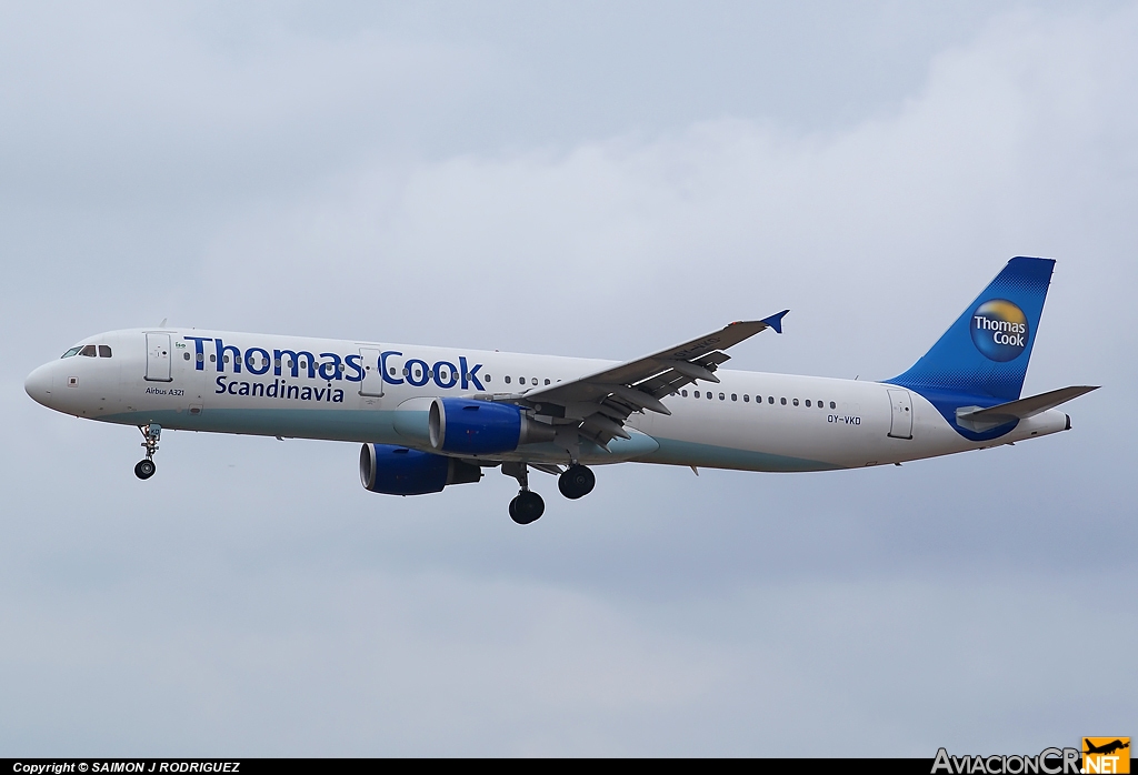 OY-VKD - Airbus A321-211 - My Travel Airways