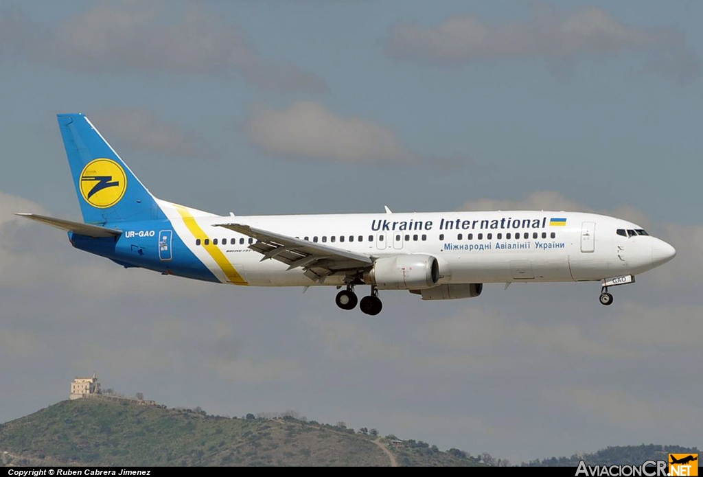 UR-GAO - Boeing 737-4Z9 - Ukraine International Airlines