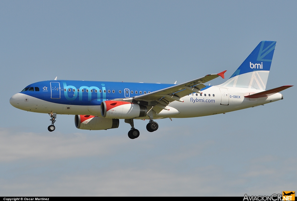 G-DBCK - Airbus A319-131 - BMI British Midland