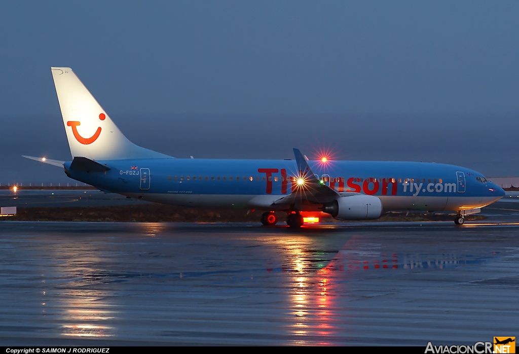 G-FDZJ - Boeing 737-8K5 - Thomsonfly