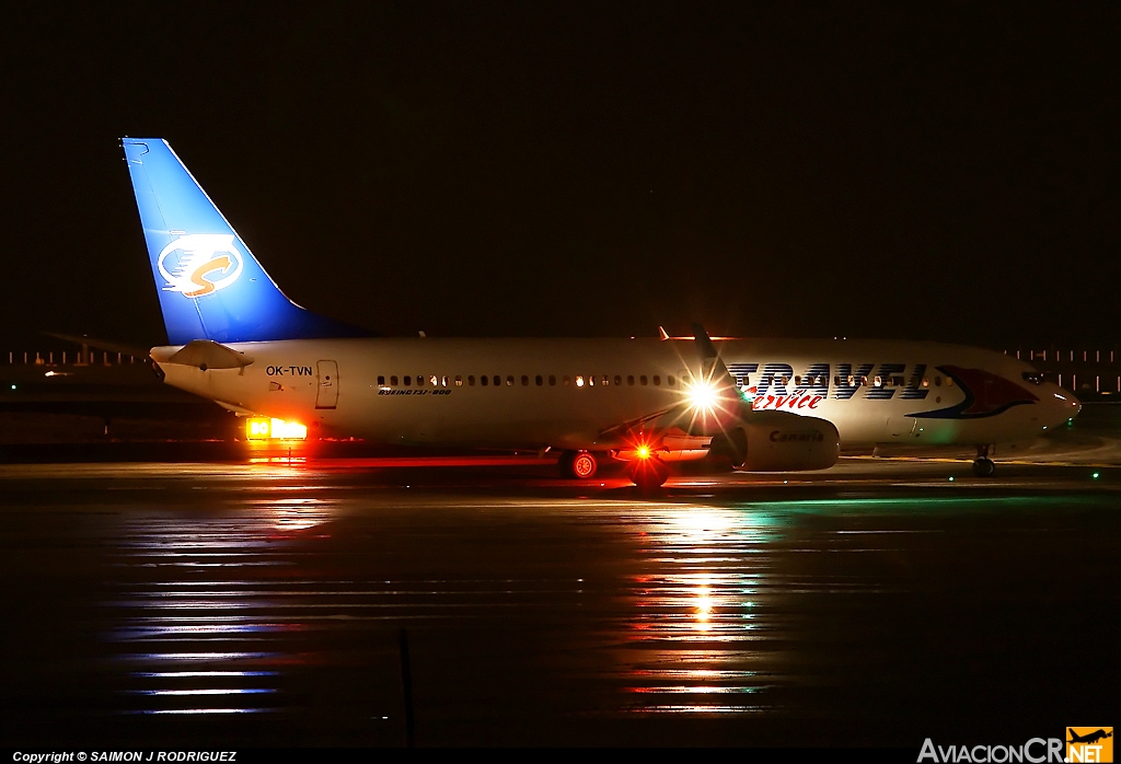 OK-TVN - Boeing 737-8BK - Travel Air