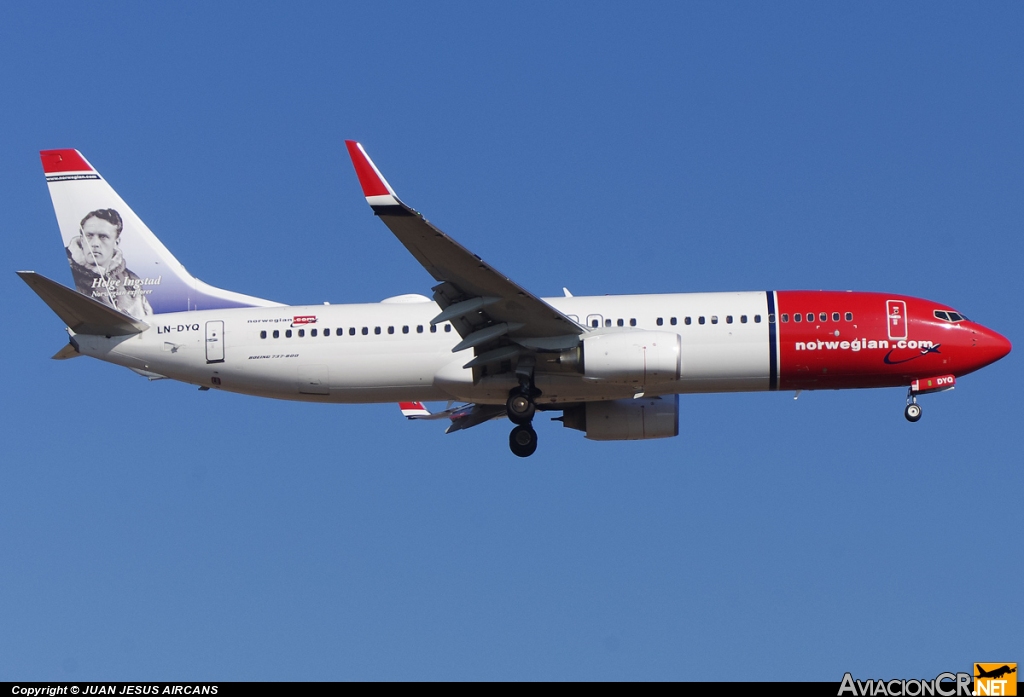 LN-DYQ - Boeing 737-8JP - Norwegian Air Shuttle