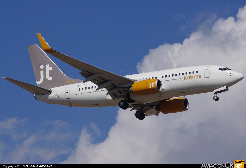 OY-JTY - Boeing 737-7Q8 - Jettime