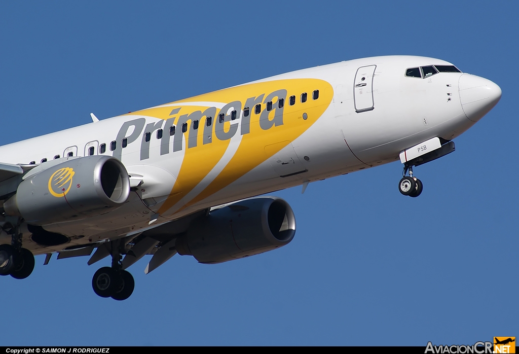 OY-PSB - Boeing 737-8Q8 - Primera Air Scandinavia