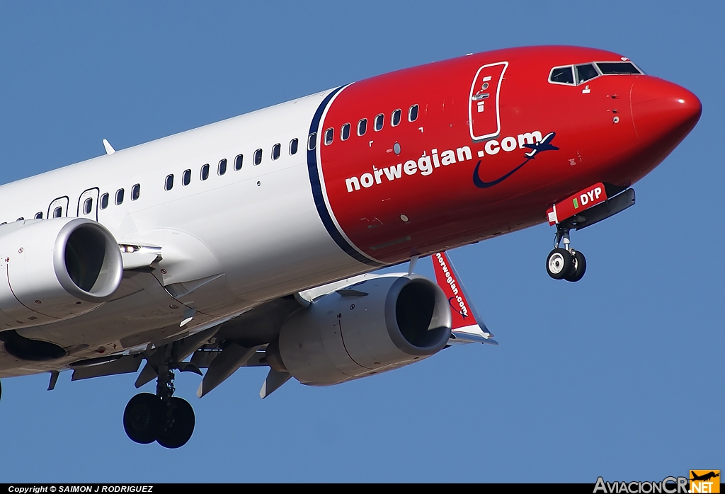 LN-DYP - Boeing 737-8JP - Norwegian Air Shuttle