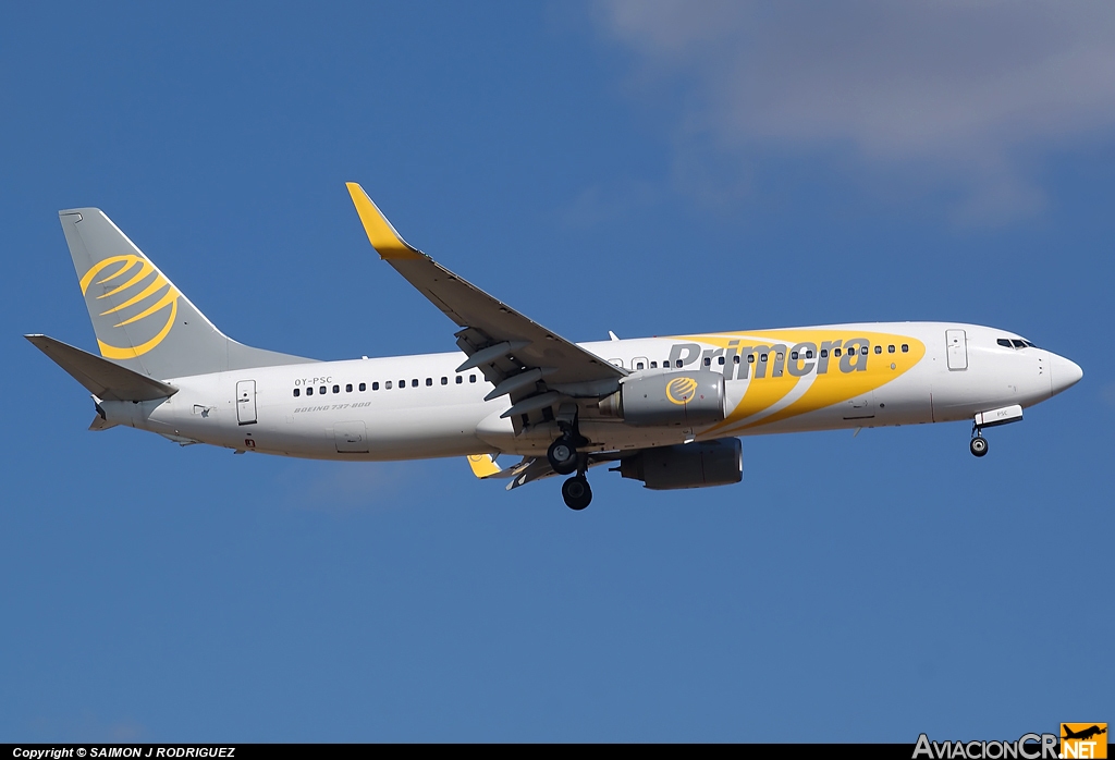 OY-PSC - Boeing 737-86N - Primera Air Scandinavia