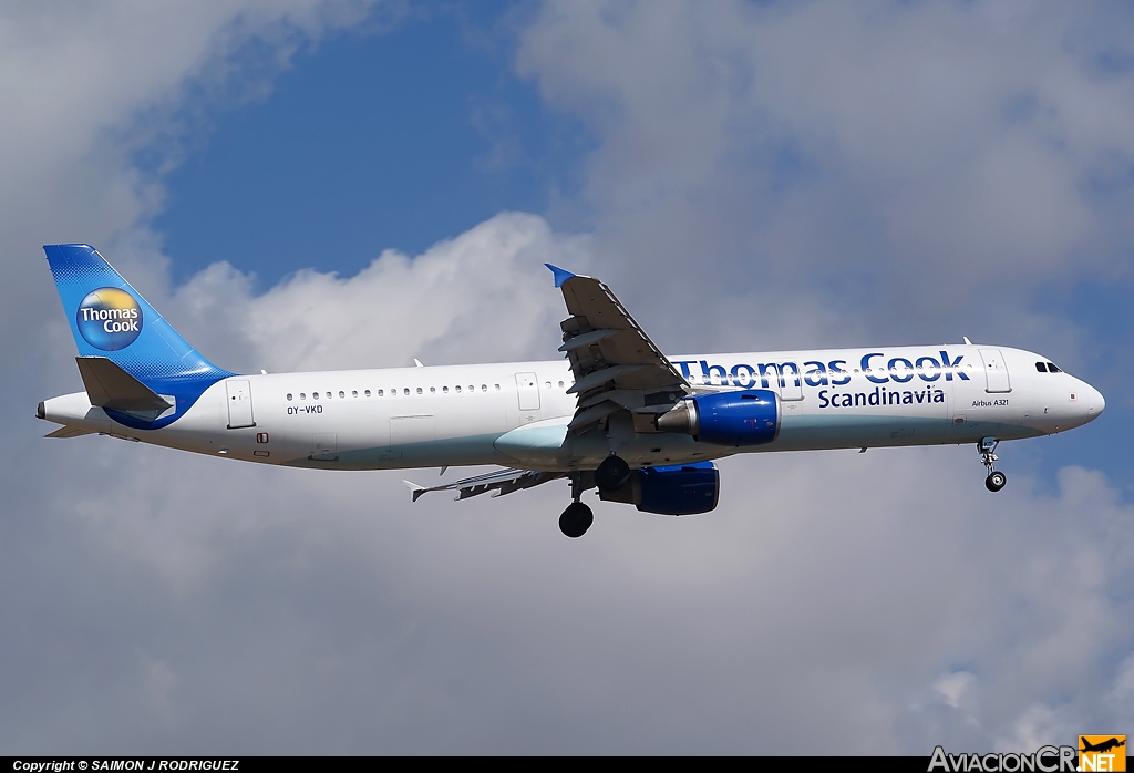OY-VKD - Airbus A321-211 - My Travel Airways
