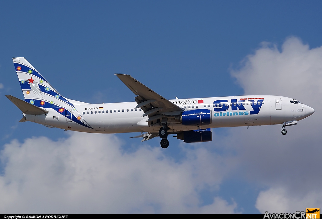 D-AGSB - Boeing 737-883 - German Sky Airlines