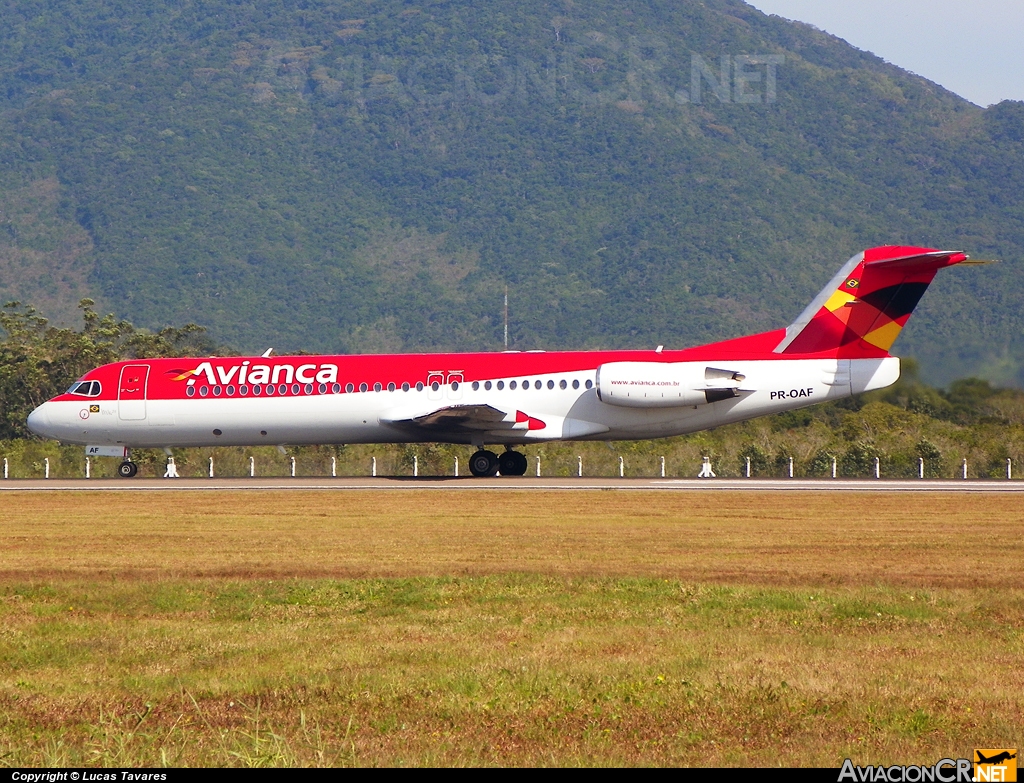 PR-OAF - Fokker 100 - Avianca Brasil