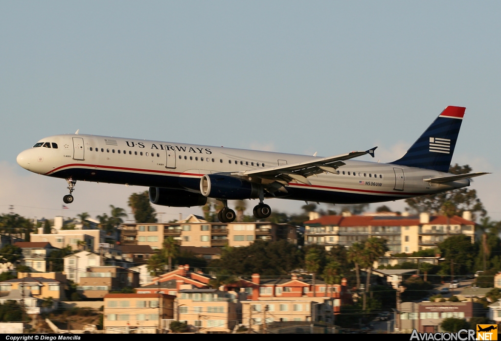N536UW - Airbus A321-231 - US Airways