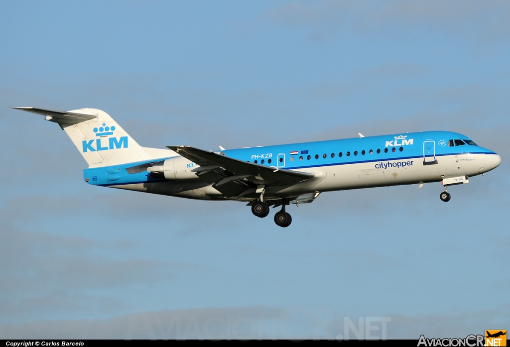 PH-KZB - Fokker 70 - KLM-Cityhopper