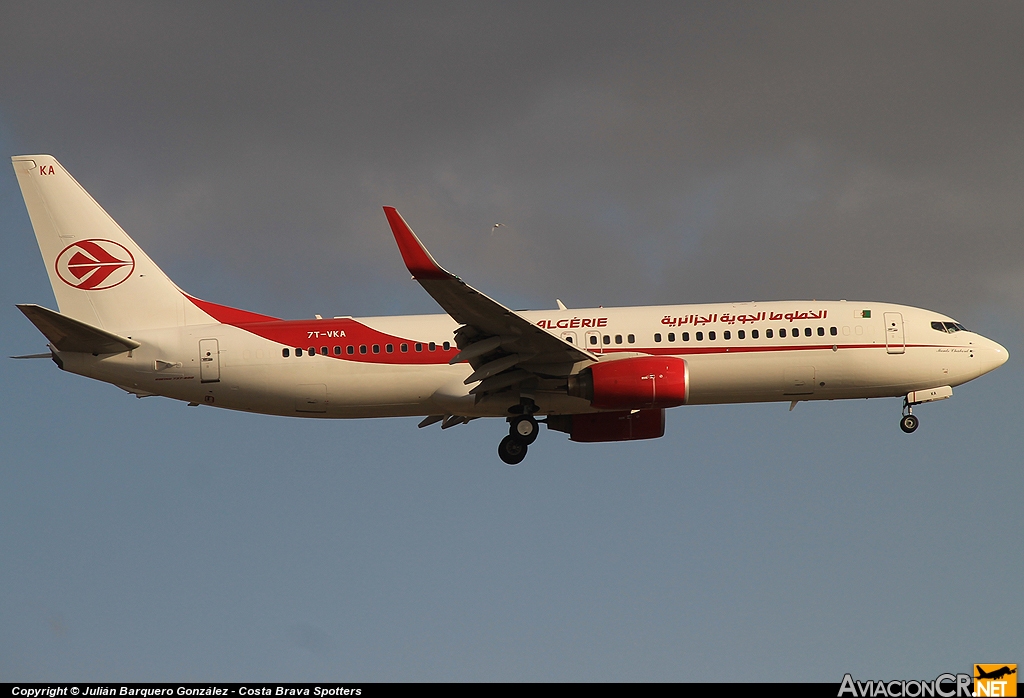 7T-VKA - Boeing 737-8D6 - Air Algérie