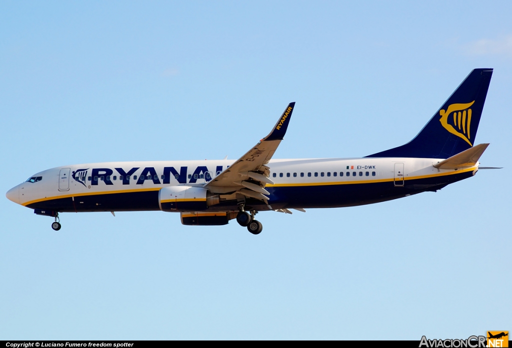 EI-DWK - Boeing 737-8AS - Ryanair