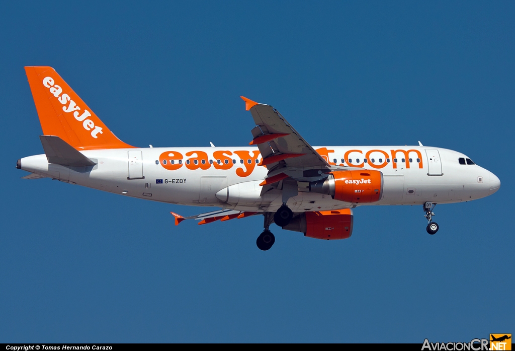 G-EZDY - Airbus A319-111 - EasyJet