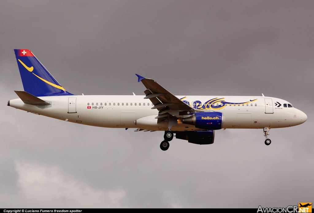 HB-JIY - AIRBUS A320-214 - Hello