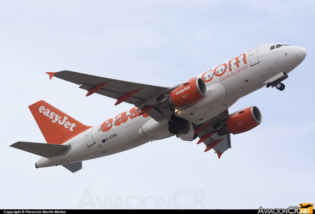 G-EZBL - Airbus A319-111 - EasyJet Airline