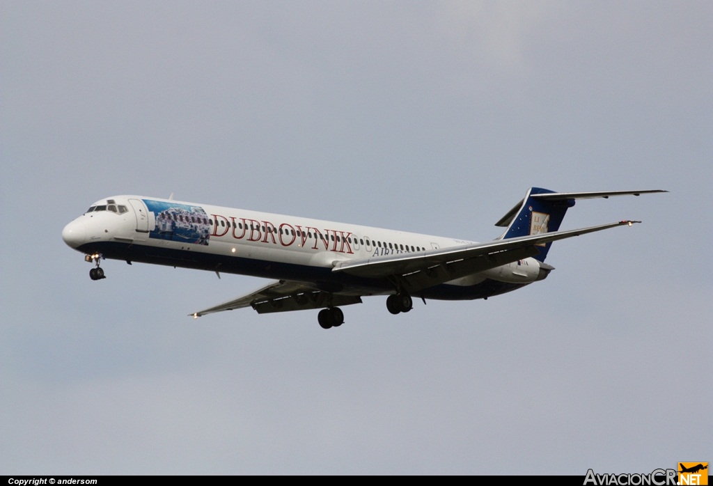 9A-CDC - McDonnell Douglas MD-82 (DC-9-82) - Dubrovnik Airline