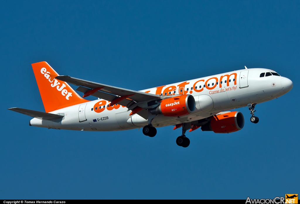 G-EZDB - Airbus A319-111 - EasyJet Airline