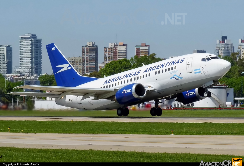 LV-BAR - Boeing 737-5H6 - Aerolineas Argentinas