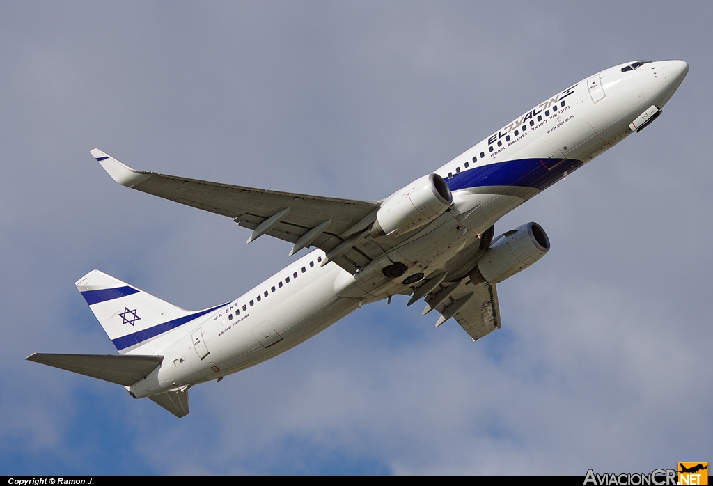 4X-EKT - Boeing 737-8BK - El Al Israel Airlines