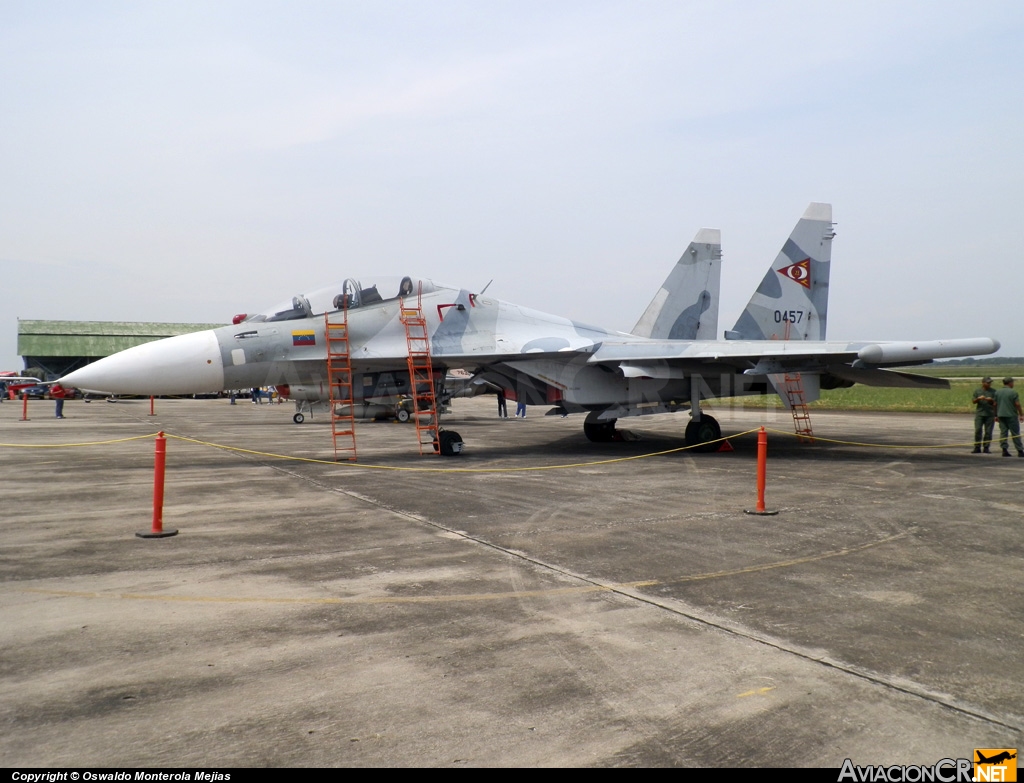 0457 - Sukhoi Su-30MK2 - Venezuela - Aviacion Militar Venezolana