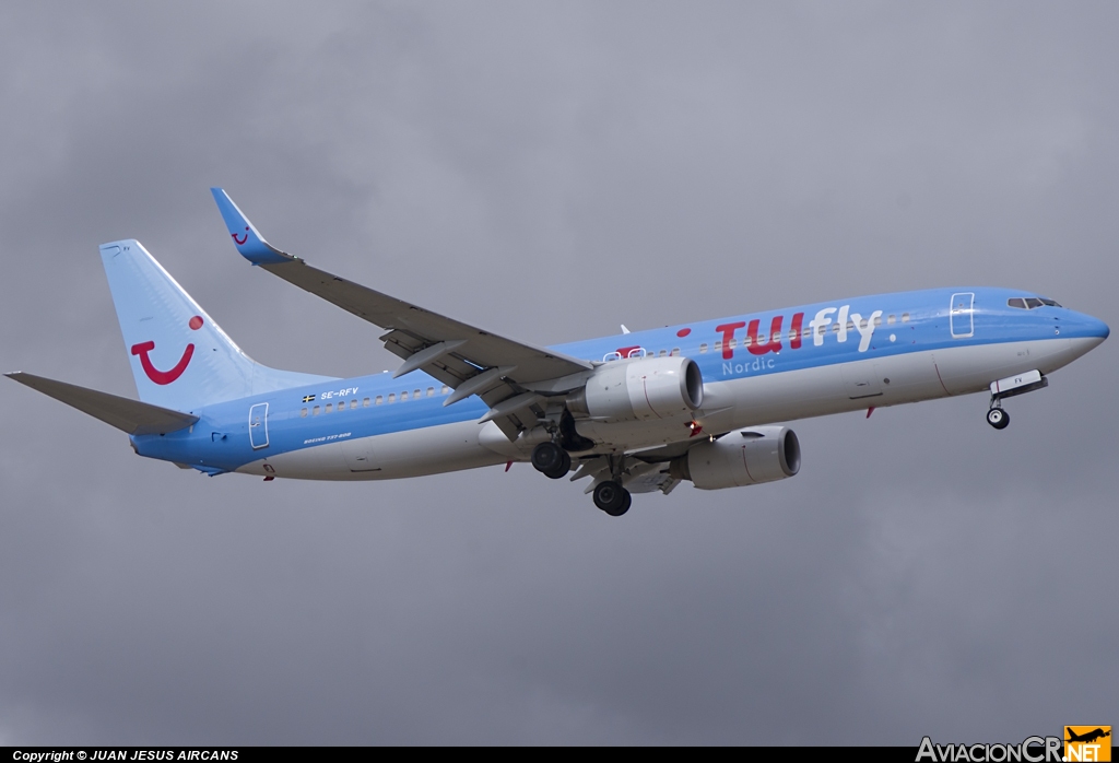 SE-RFV - Boeing	737-86N - TUIfly Nordic