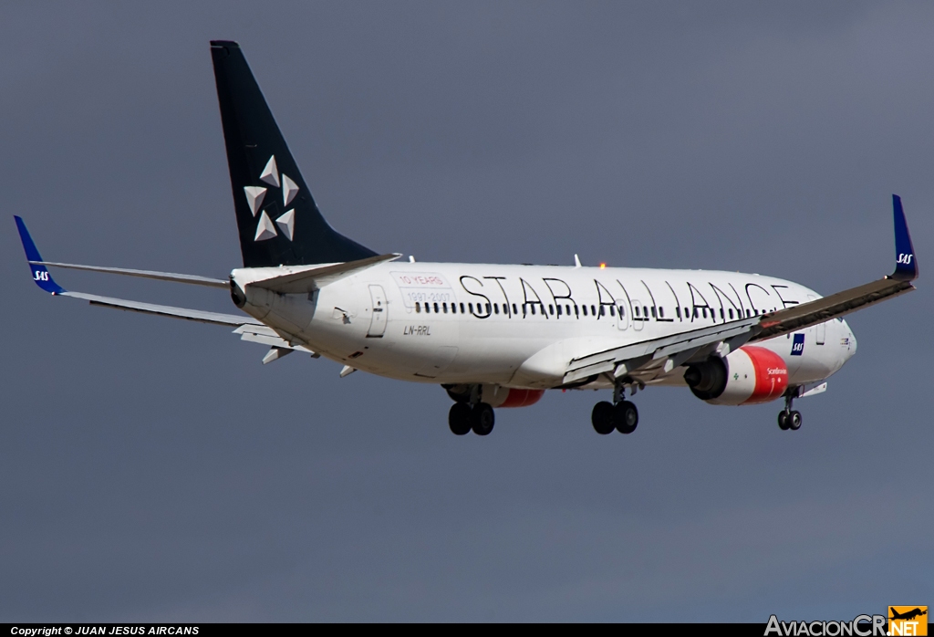 LN-RRL - Boeing 737-883 - Scandinavian Airlines-SAS