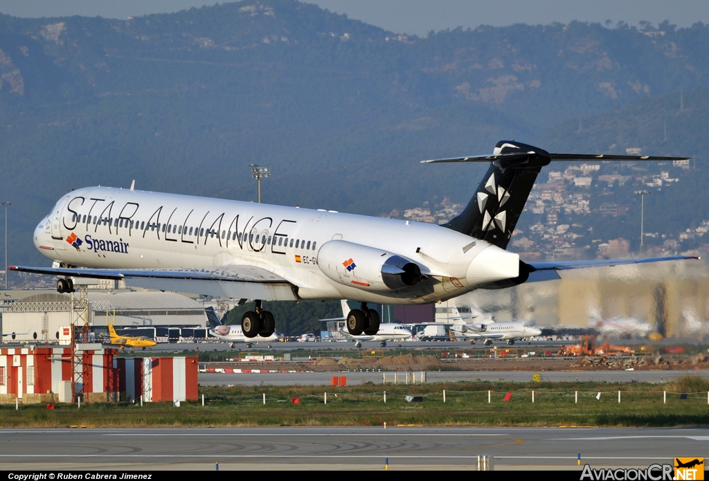 EC-GVO - McDonnell Douglas MD-83 - Spanair