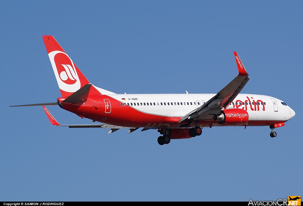 D-ABBF - Boeing 737-86J - Air Berlin