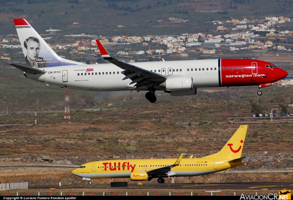 LN-DYC - Boeing 737-8JP - Norwegian Air Shuttle