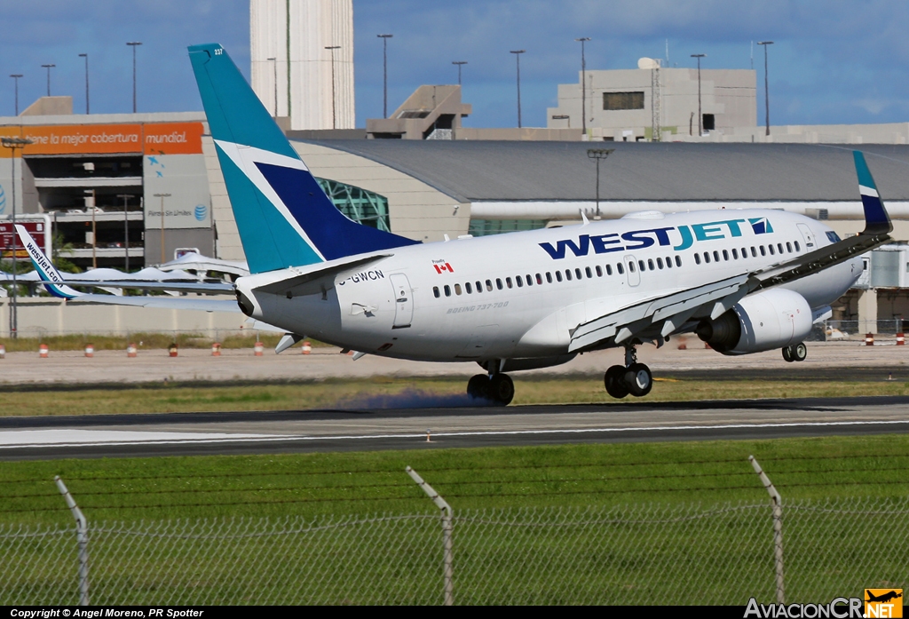 C-GWCN - Boeing 737-7CT - Westjet