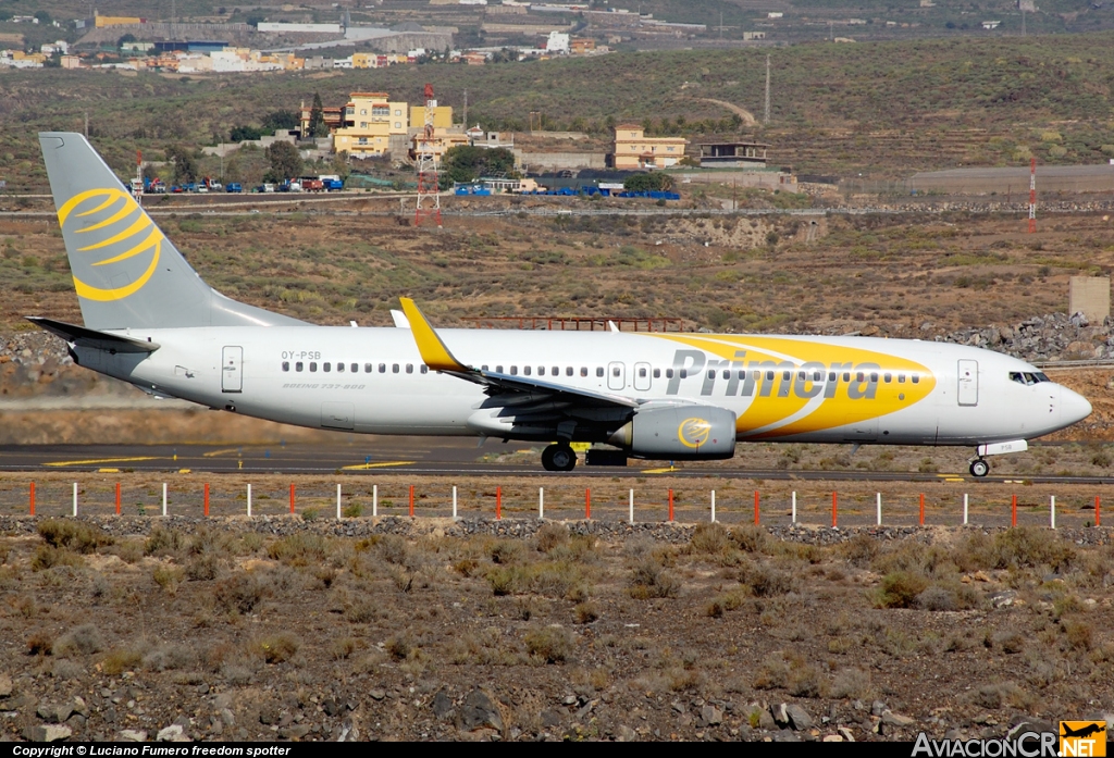 OY-PSB - Boeing 737-8Q8 - Primera Air Scandinavia