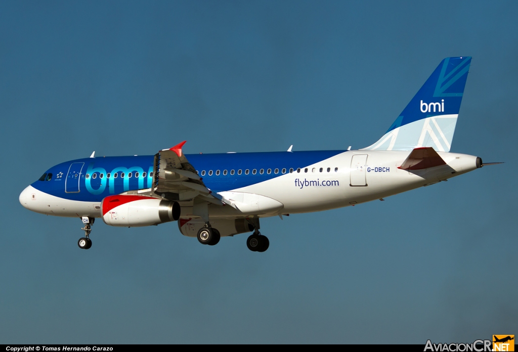 G-DBCH - Airbus A319-131 - BMI British Midland