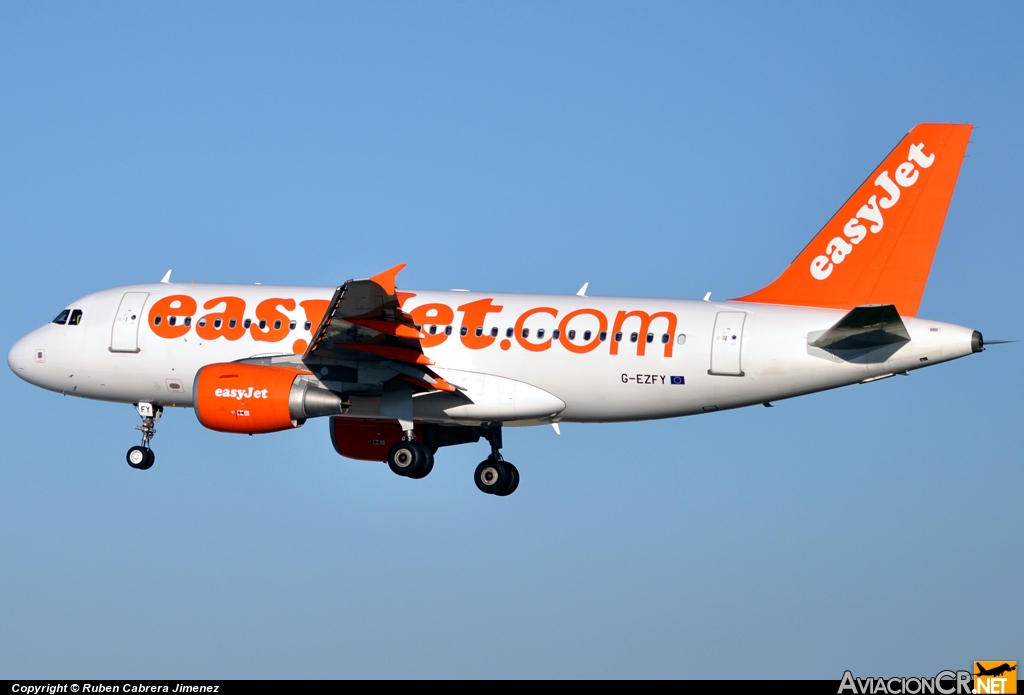 G-EZFY - Airbus A319-111 - EasyJet