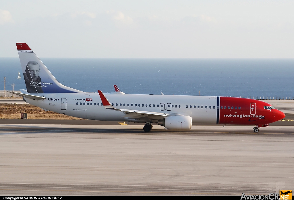 LN-DYF - Boeing 737-8JP - Norwegian Air Shuttle