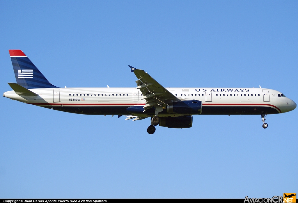 N538UW - Airbus A321-231 - US Airways