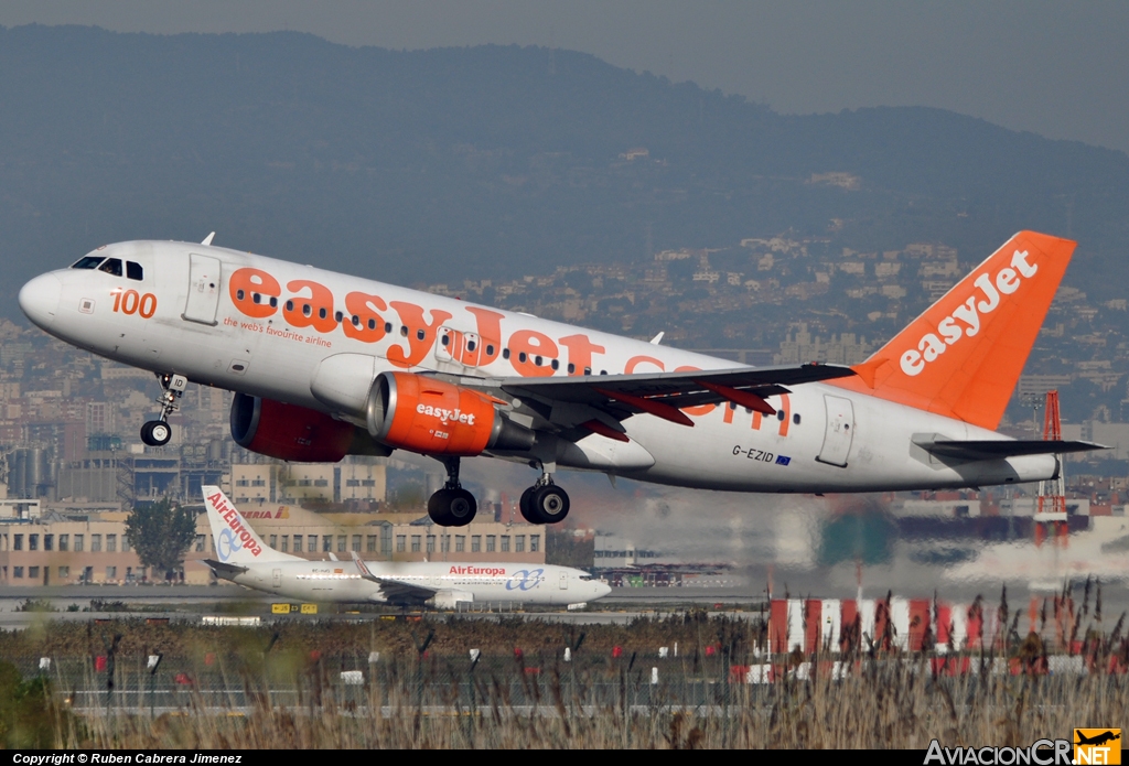 G-EZID - Airbus A319-111 - EasyJet Airline