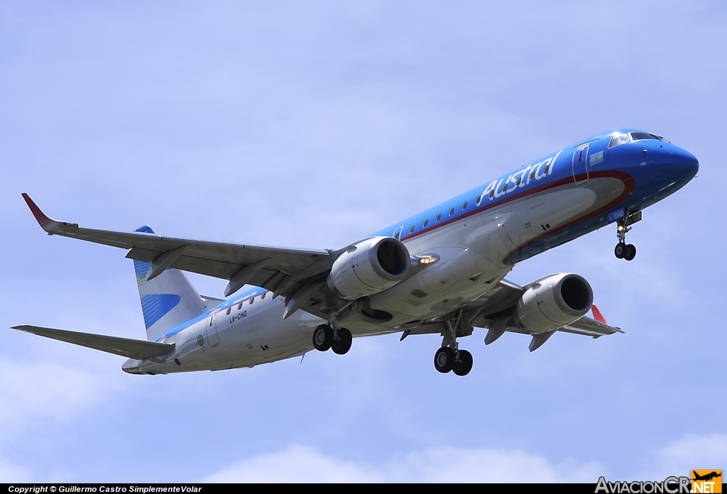 LV-CHO - Embraer 190-100IGW - Austral Líneas Aéreas