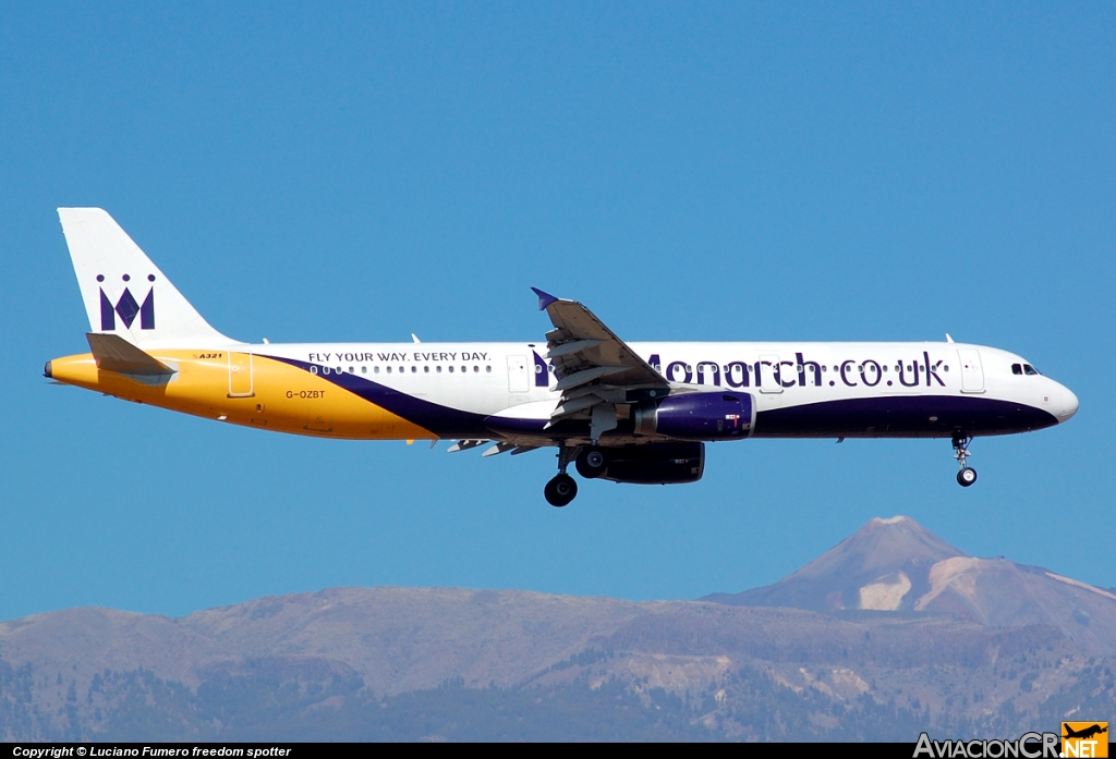 G-OZBT - Airbus A321-231 - Monarch Airlines