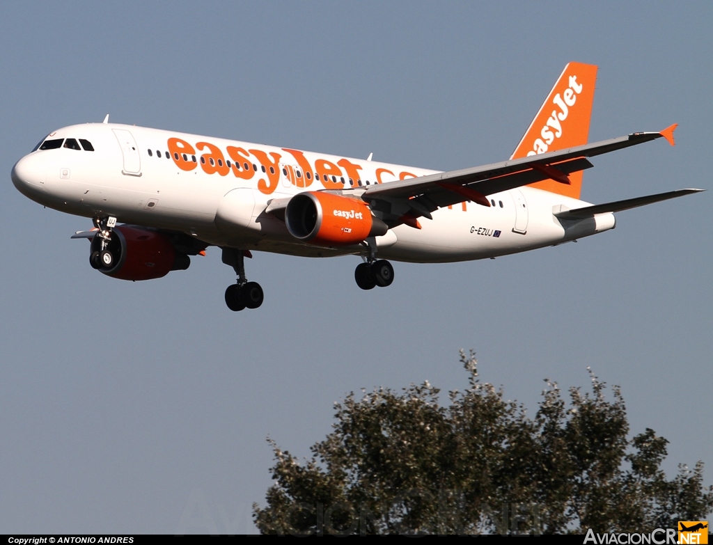 G-EZUJ - Airbus	A-320-214 - EasyJet Airline