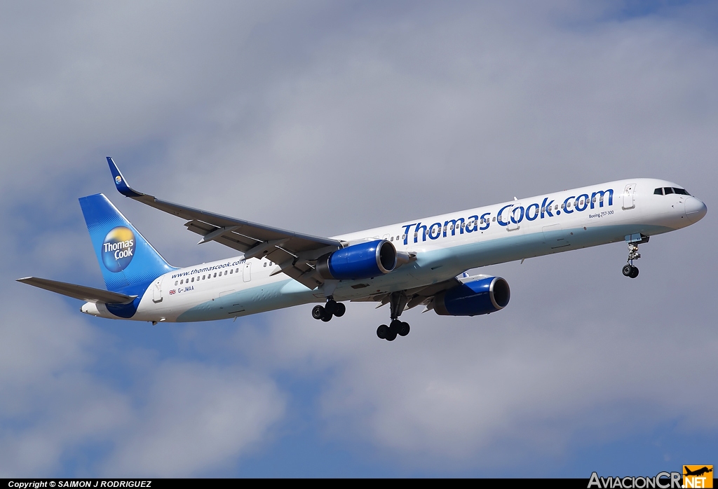 G-JMAA - Boeing 757-3CQ - Thomas Cook Airlines