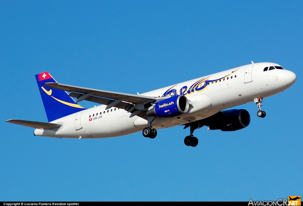 HB-JIX - Airbus A320-214 - Hello