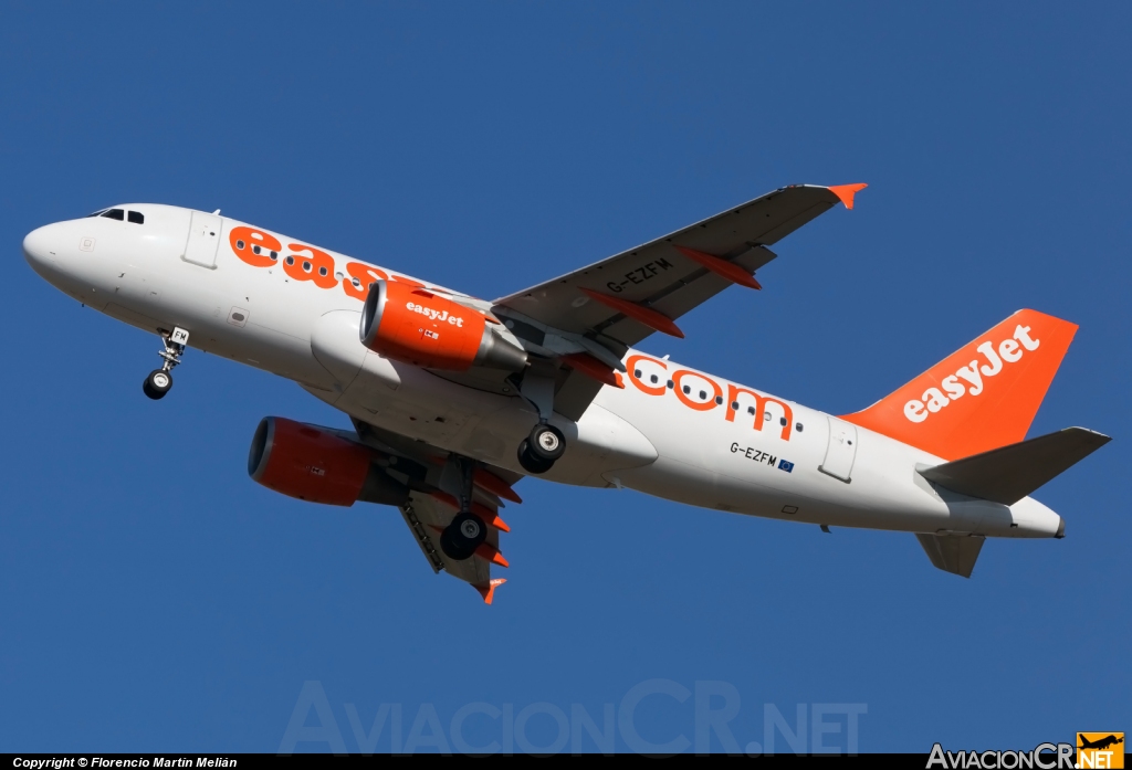 G-EZFM - Airbus A319-111 - EasyJet Airline