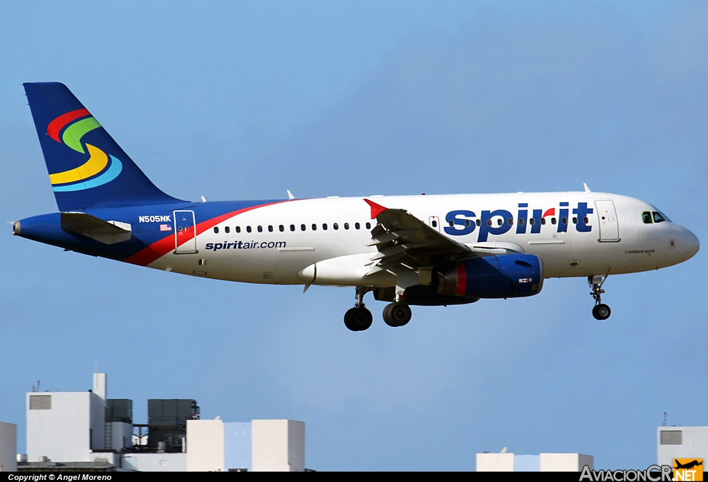 N505NK - Airbus A319-132 - Spirit Airlines