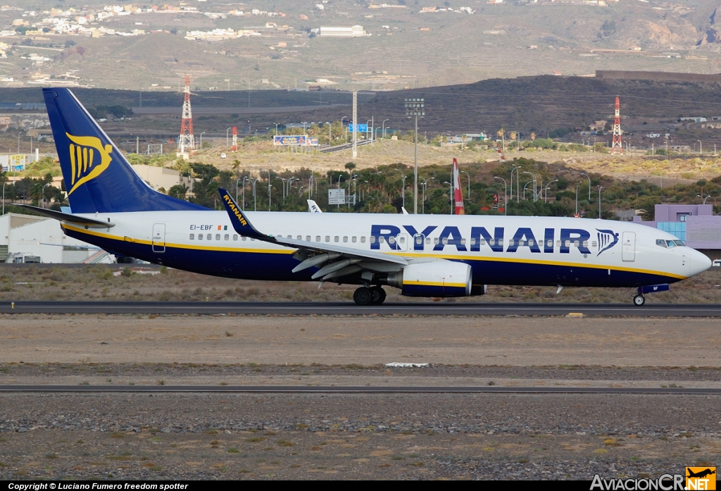 EI-EBF - Boeing 737-8AS - Ryanair