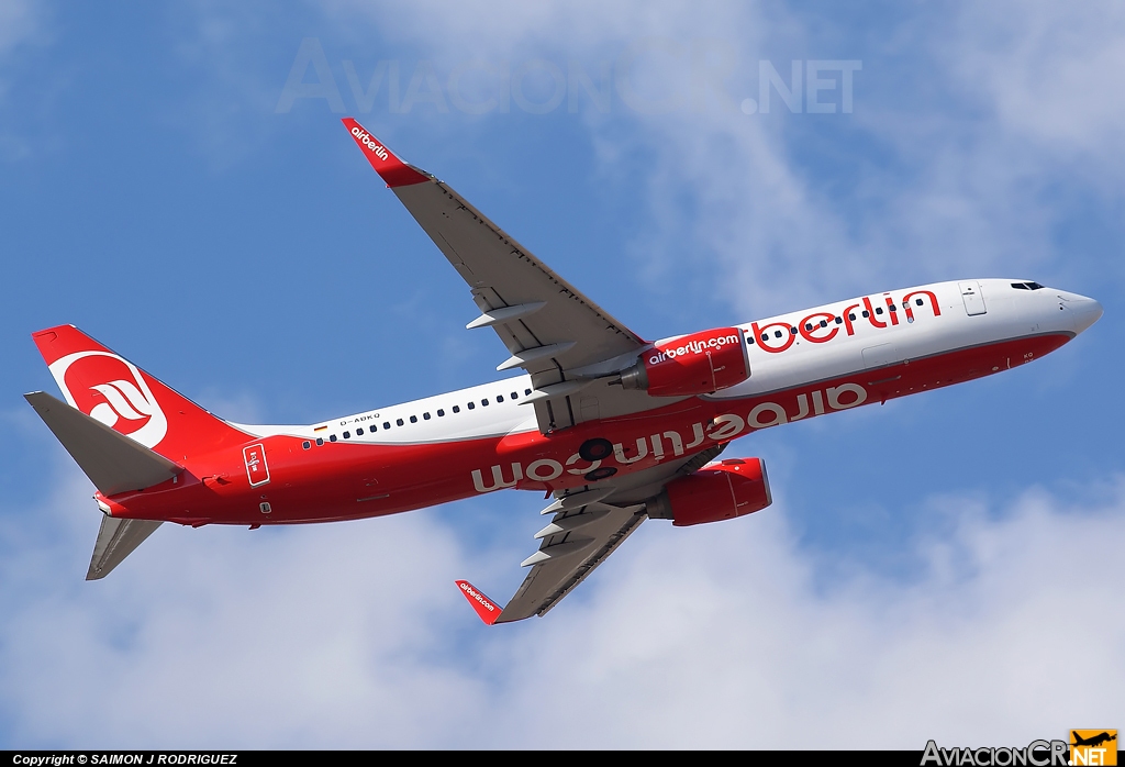 D-ABKQ - Boeing 737-8KJ - Air Berlin